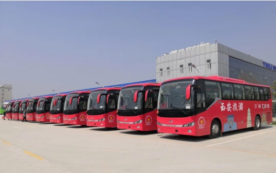 23 واحد اتوبوس کینگ در ماراتن بینu200cالمللی xi'an 2021 خدمت میu200cکنند
