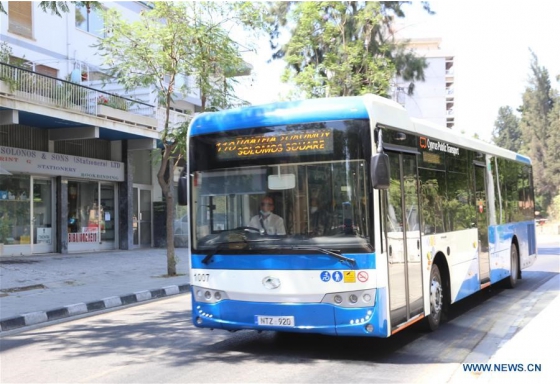 اتوبوس های 155 واحدی کینگ لونگ خدمات حمل و نقل عمومی را در قبرس آغاز کردند
