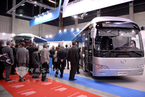 اتوبوس های پیشرفته Kinglong برجسته Busworld Kortrijk